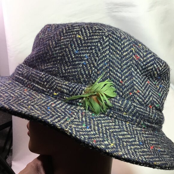 Hatman of Ireland Castlebar Walking 100% Wool Donegal Tweed Men's Hat 7 1/2 XXL - Picture 6 of 9